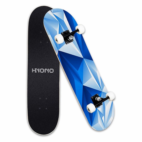 Scientoy Skateboard, Beginner Skateboards, 31″ x 8″ Complete Pro Skateboard with A Repair Kit for Kids/Boys/Girls/Youth/Adults, 9 Layer Canadian Maple Double Kick Skateboard for Outdoor Sports