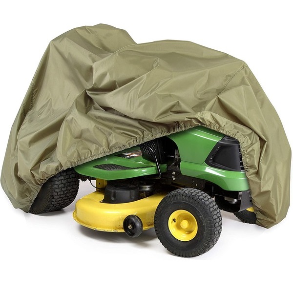 Universal Lawn Tractor Mower Cover – Armor Shield Waterproof Marine Grade Canvas, Weather Resistant with Dust Protection – Indoor and Outdoor Protective Storage – Pyle PCVLTR11 (Green)