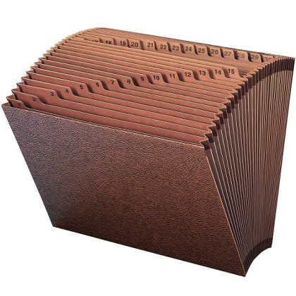 Smead TUFF Expanding File, 31 Pockets, Daily (1-31), Legal Size, Redrope (70469)