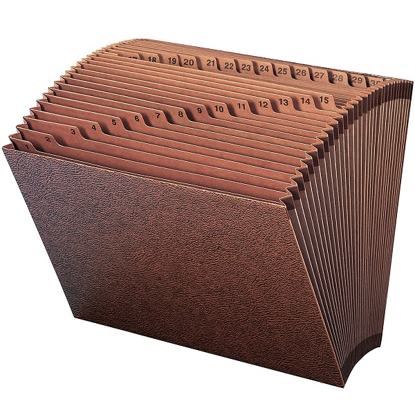 Smead TUFF Expanding File, 31 Pockets, Daily (1-31), Legal Size, Redrope (70469)