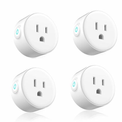 Smart Plug 4 Pack, Woostar 10A Mini WiFi Plug Outlet Compatible with Amazon Alexa, Google Home, IFTTT, WiFi Socket Remote Controls Your Devices from Anywhere by Phone, No Hub Required Brand: WOOSTAR