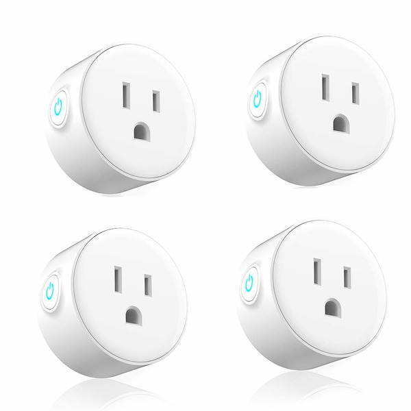 Smart Plug 4 Pack, Woostar 10A Mini WiFi Plug Outlet Compatible with Amazon Alexa, Google Home, IFTTT, WiFi Socket Remote Controls Your Devices from Anywhere by Phone, No Hub Required Brand: WOOSTAR