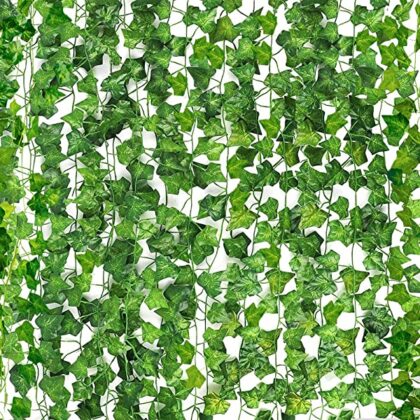 CEWOR 36pcs 236Ft Artificial Vines for Room Decor Fake Ivy Garland Artificial Ivy Leaves Hanging Vine Plant for Wall Decor Indoor Outdoor Decor